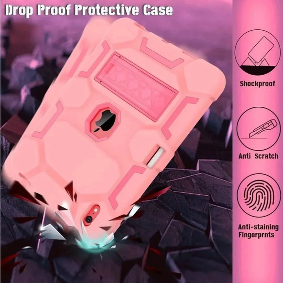 Shockproof Hybrid Case for iPad 10th Gen 10.9” 2022 Kickstand & Pencil Holder - Picture 8 of 9